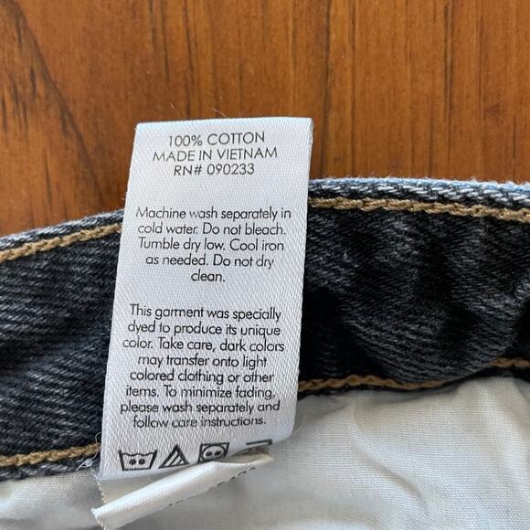 Pacsun Womens Jeans Size 24 All Cotton 90's Boyfriend Two Toned Denim Straight - Picture 7 of 10